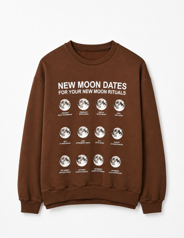 Buzo Cuello Redondo Moon Dates Choco