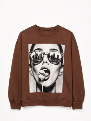 Buzo Cuello Redondo Pop Choco