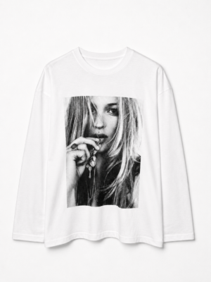 Remera Basica Over Manga Larga Moss Bl