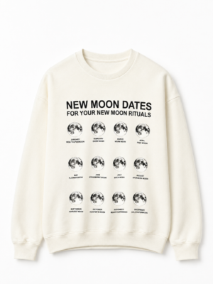 Buzo Cuello Redondo Moon Dates Crudo
