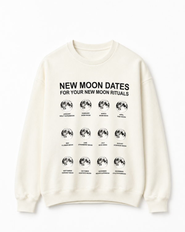 Buzo Cuello Redondo Moon Dates Crudo
