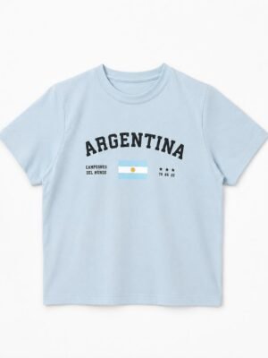 Top July Argentina Celeste